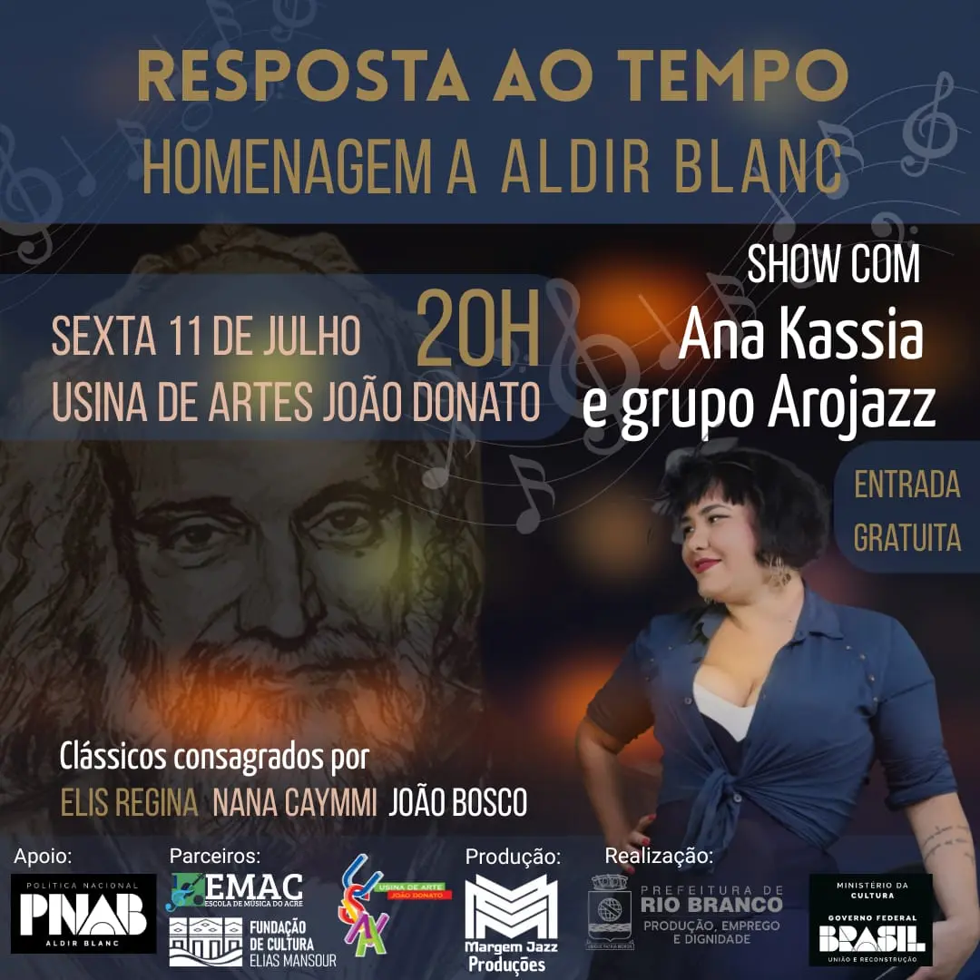 Show “Resposta ao Tempo” homenageia Aldir Blanc com clássicos da MPB na Usina de Artes João Donato 2 Show “Resposta ao Tempo” homenageia Aldir Blanc com clássicos da MPB na Usina de Artes João Donato