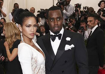 Cassie e Diddy no Met Gala em 2015 — Foto: Charles Sykes/Invision/AP