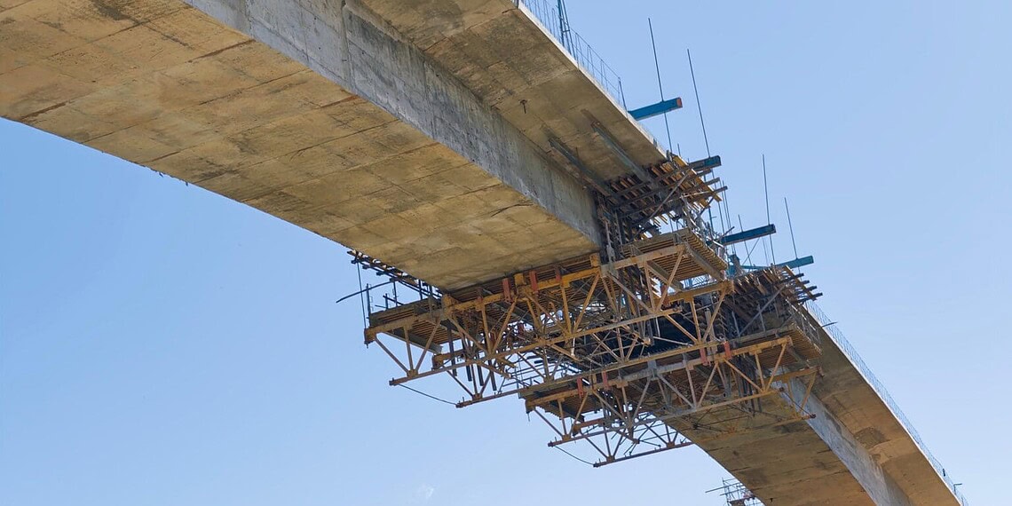 Obra da Ponte da Sibéria entra na reta final com vão central quase fechado. Foto: Gabriel Freire/Deracre