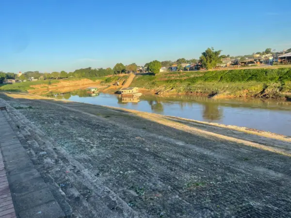 Nível do Rio Acre recua para 1,83 metro e mantém tendência de baixa em Rio Branco