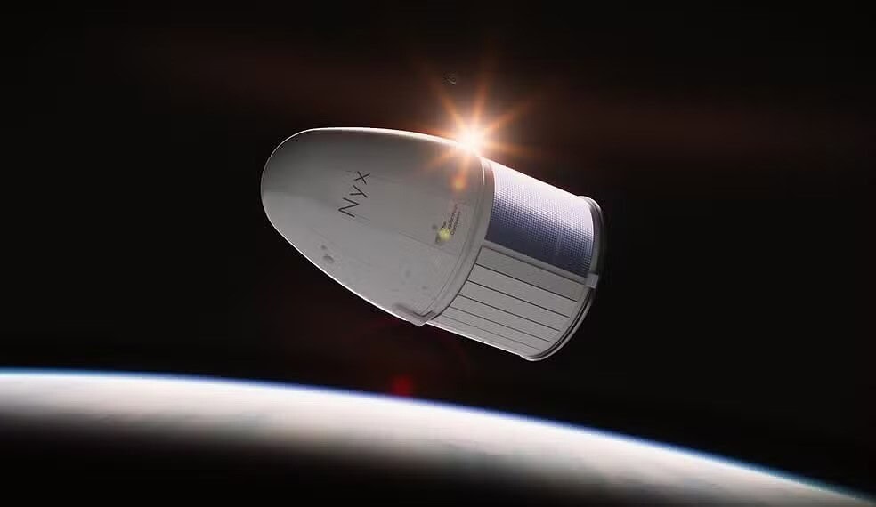 Cápsula espacial Nyx, usada para levar urnas funerárias ao espaço — Foto: The Exploration Company/Divulgação