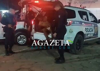 Homem é preso com revólver após cerco e disparos da PM no bairro Triângulo, em Rio Branco