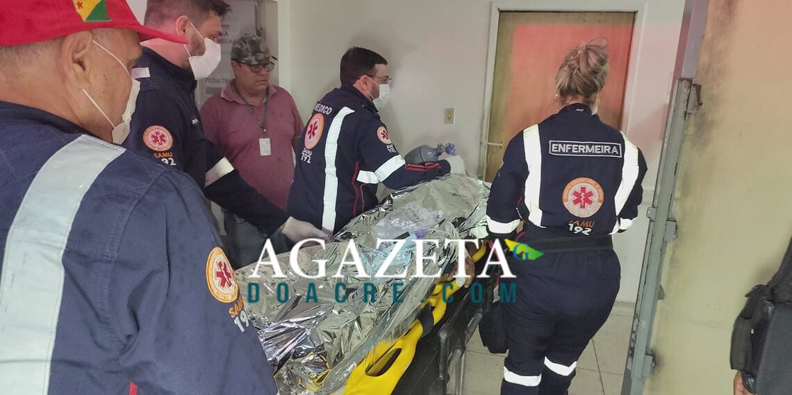 Ciclista sofre traumatismo craniano e fica gravemente ferido após colisão com caminhonete em Rio Branco