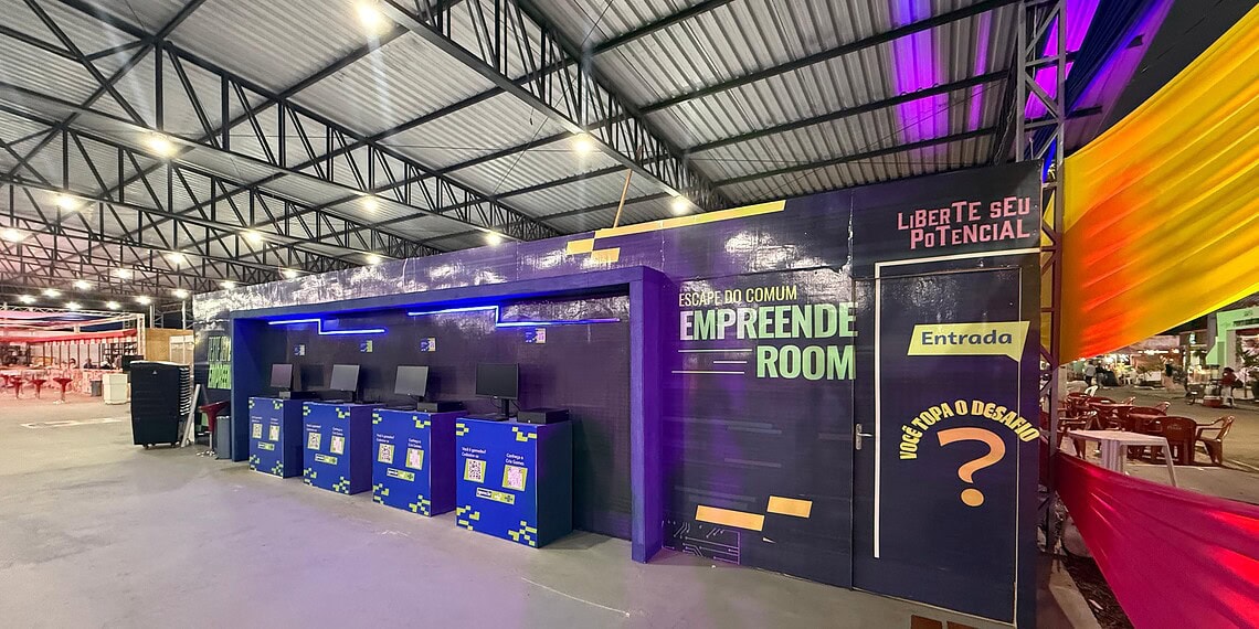Atividades interativas e jogos digitais movimentam o Espaço Sebrae na Expoacre