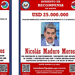 Governo dos EUA divulga recompensa por informações sobre Maduro — Foto: Reprodução/X