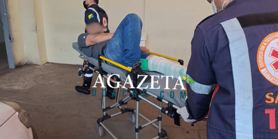 Cachorro atravessa pista e provoca queda de motociclista na AC-10