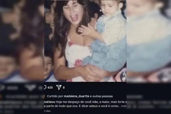 Após enterro, filho que matou mãe e vai ficar preso postou: “Meu amor”