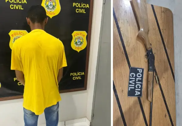 Homem é preso por posse ilegal de arma em operação policial