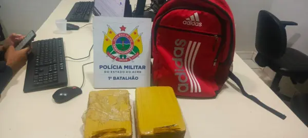 Homem é preso com mais de 2 kg de maconha próximo ao terminal urbano de Rio Branco
