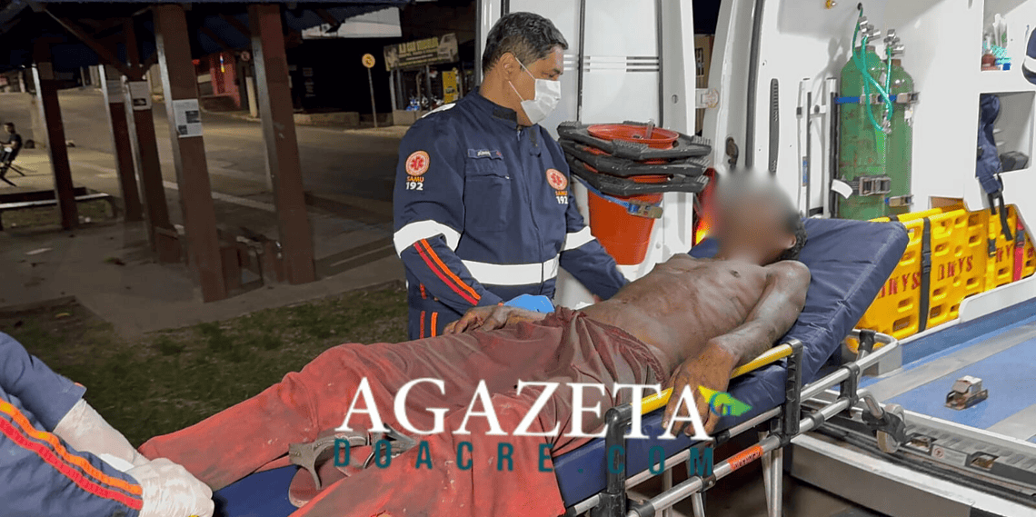 Morador em situação de rua é atacado com golpe de faca em Rio Branco