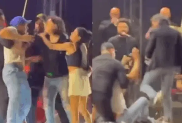 Vídeo: Roberta Miranda chuta homem que invadiu palco em show