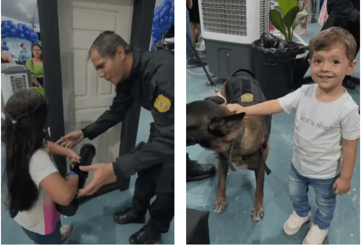 Exposição interativa sobre investigações criminais atrai público ao estande da Polícia Civil na Expoacre