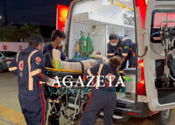 Motociclista fica ferido após colisão com bezerro solto na pista em Rio Branco