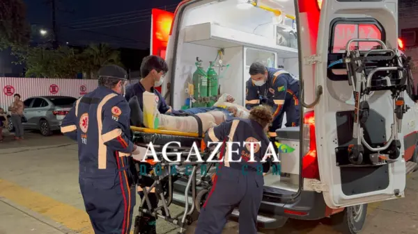 Motociclista fica ferido após colisão com bezerro solto na pista em Rio Branco
