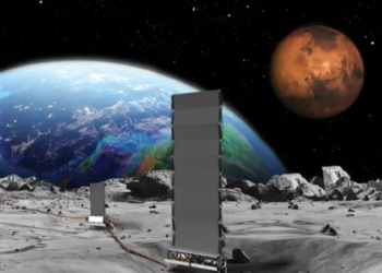 Em 2020, a China fincou uma bandeira na Lua em sua missão Chang'e-5 - (crédito: CNSA/CLEP)