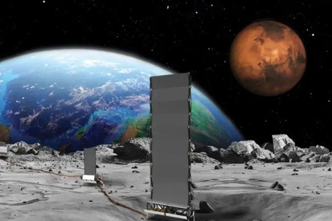 Em 2020, a China fincou uma bandeira na Lua em sua missão Chang'e-5 - (crédito: CNSA/CLEP)