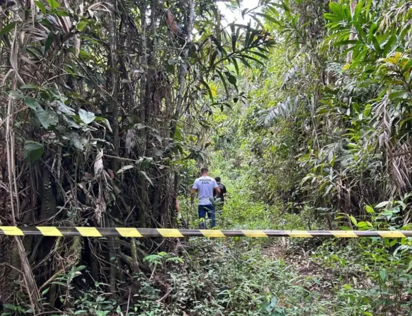 Moradora encontra corpo em decomposição após notar urubus sobrevoando área de mata no Acre