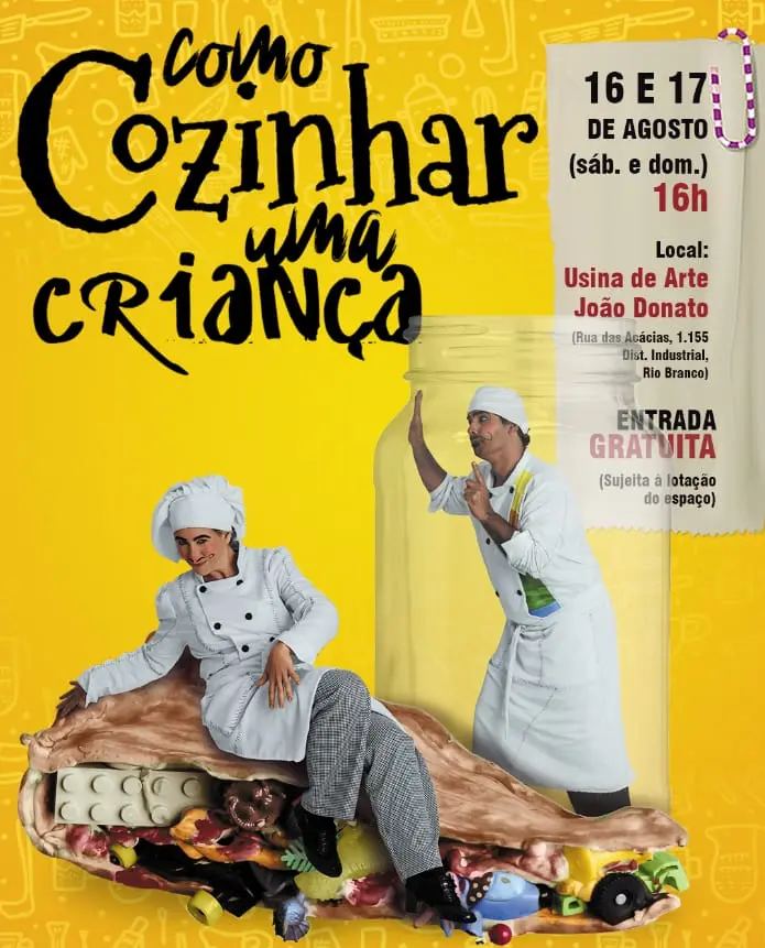 Espetáculo infantil “Como Cozinhar uma Criança” faz temporada gratuita em Rio Branco