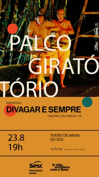 Espetáculo “Divagar e Sempre” leva poesia e humor ao Teatro de Arena do Sesc, em Rio Branco