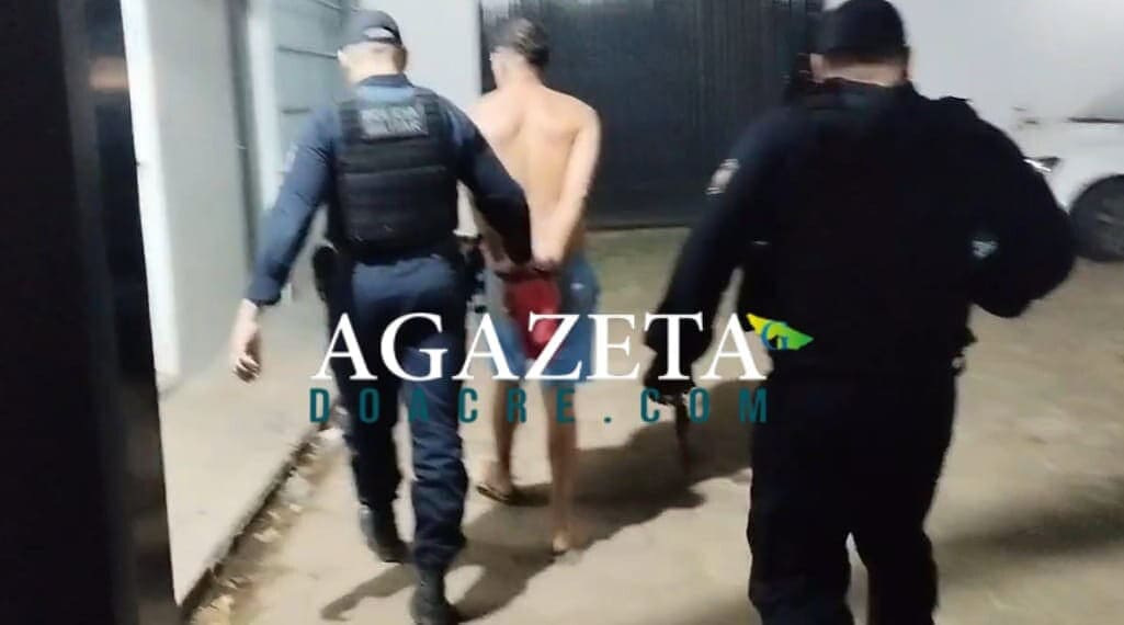 Homem é preso com revólver e cocaína durante patrulha da PM em Rio Branco