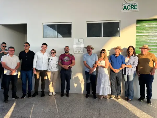 Governador Gladson e prefeito Tião Bocalom participam de inaugurações em Feijó
