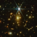 O observatório Hubble da NASA fez a descoberta em 2022, tornando-a a estrela mais distante e mais antiga já flagrada por astrônomos — Foto: NASA/ESA/CSA/STScI