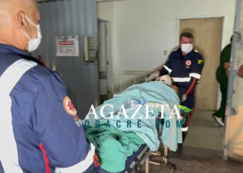 Mecânico é atingido por moto, sofre traumatismo craniano e é transferido para o PS de Rio Branco