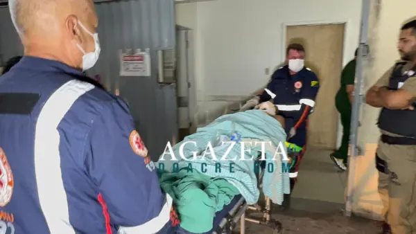 Mecânico é atingido por moto, sofre traumatismo craniano e é transferido para o PS de Rio Branco