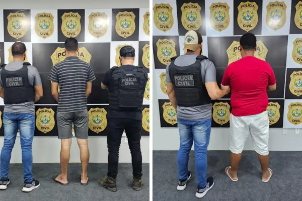 Condenados por estupro de vulnerável são presos no Acre
