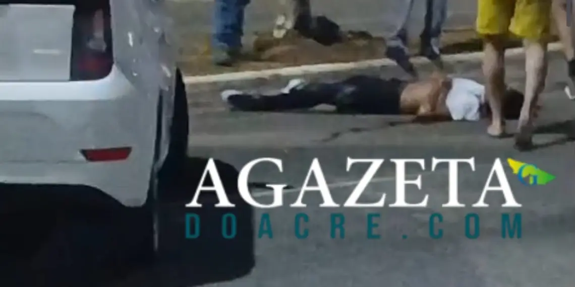 Motociclista colide com cachorro, cai e é levado em estado grave ao PS de Rio Branco