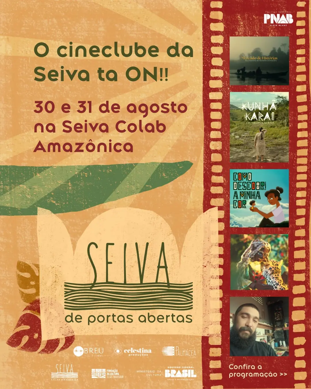 Seiva Colab Amazônica oferece sessões de cineclubes e oficinas criativas em Rio Branco; confira a programação 2 Seiva Colab Amazônica oferece sessões de cineclubes e oficinas criativas em Rio Branco; confira a programação