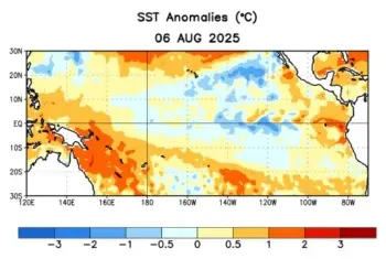 La Niña favorece a entrada de massas de ar polar no Brasil  • Reprodução/Climatempo