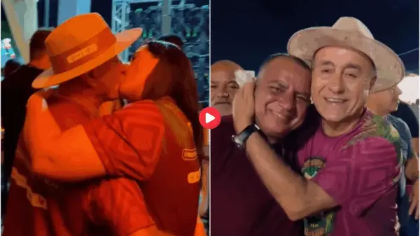 Bocalom e esposa prestigiam Festival do Açaí em Feijó após percorrerem mais de 360 km de carro; VÍDEO