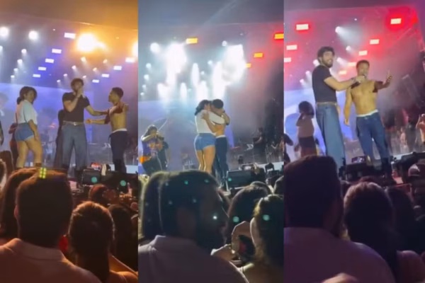 Cantor Nattan paga R$ 1 mil para homem trair namorada em show, e casal se separa