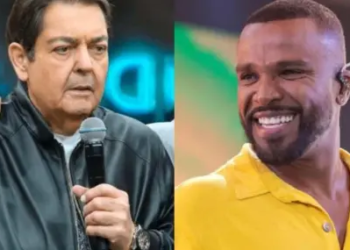 Faustão faz Pix errado a Alexandre Pires e recusa valor de volta - (crédito: Band/Divulgação)