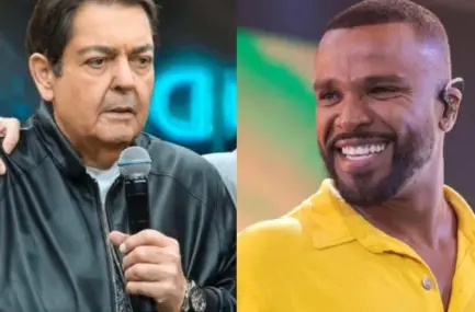 Faustão faz Pix errado a Alexandre Pires e recusa valor de volta - (crédito: Band/Divulgação)