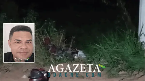 Policial penal morre após colisão de moto contra poste em estrada no Acre