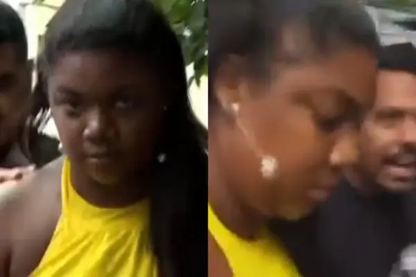 Raquel Brito, irmã de Davi Brito, é levada para delegacia na Bahia