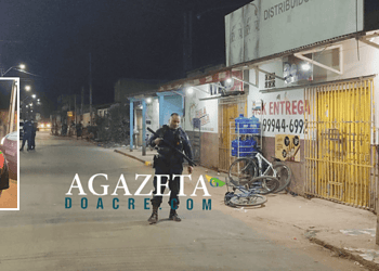 Jovem de 22 anos é executado a tiros em frente a distribuidora no Segundo Distrito de Rio Branco