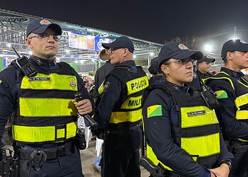 Policiamento na Expoacre. Foto: cedida