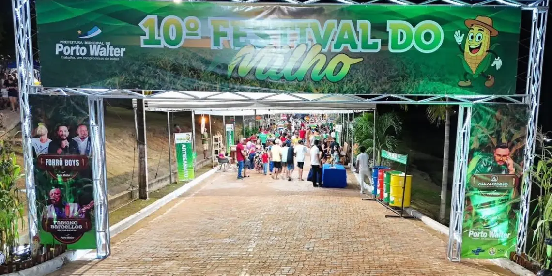 10ª edição do Festival do Milho celebra tradição e movimenta a economia de Porto Walter