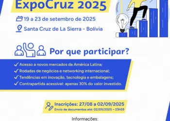 Oportunidade internacional: Sebrae seleciona empresas para a Expocruz 2025