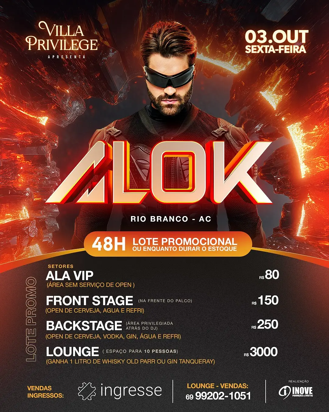 Ingressos para show de Alok no Acre já estão à venda com lote promocional; veja preços