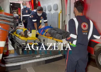 Acidente entre motos mobiliza Samu e deixa dois feridos no Vila Acre