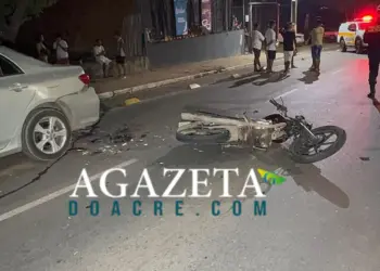 Motociclista morre após acidente na Avenida Antônio da Rocha Viana, em Rio Branco