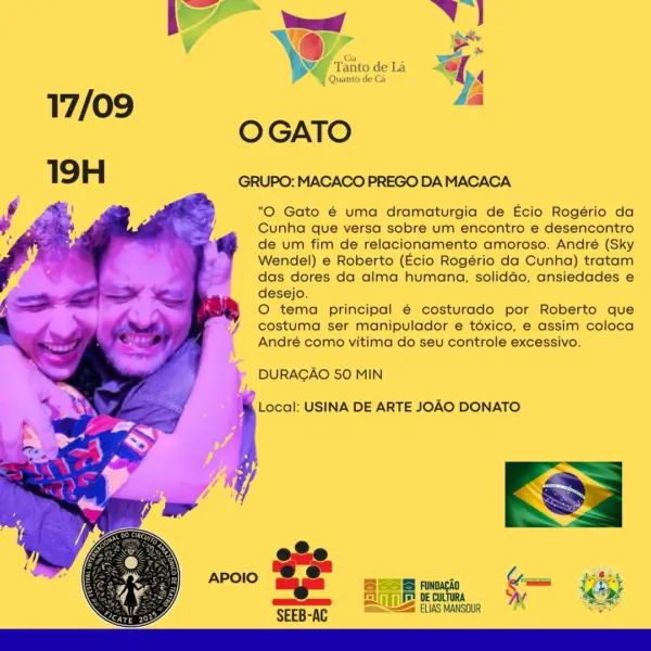 Festival internacional de teatro chega à sua 5ª edição no Acre; confira a programação 3 Festival internacional de teatro chega à sua 5ª edição no Acre; confira a programação