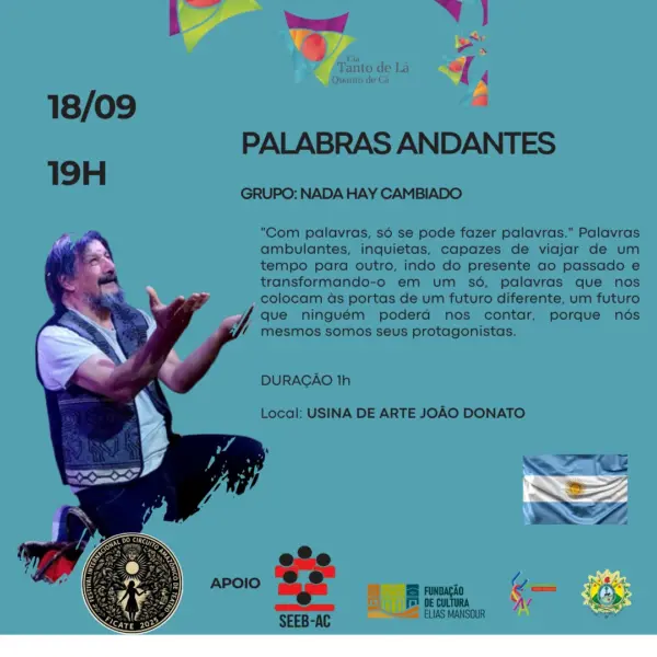Festival internacional de teatro chega à sua 5ª edição no Acre; confira a programação 4 Festival internacional de teatro chega à sua 5ª edição no Acre; confira a programação