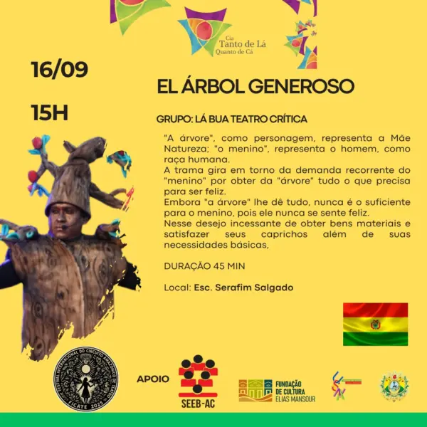 Festival internacional de teatro chega à sua 5ª edição no Acre; confira a programação 2 Festival internacional de teatro chega à sua 5ª edição no Acre; confira a programação