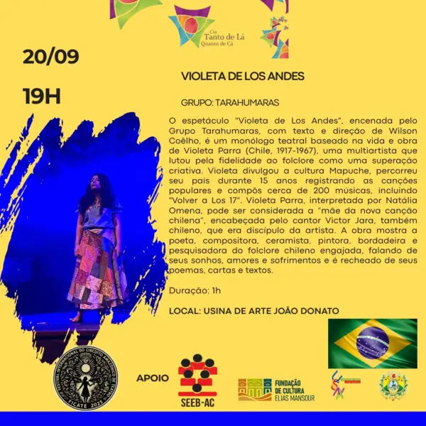 Festival internacional de teatro chega à sua 5ª edição no Acre; confira a programação 9 Festival internacional de teatro chega à sua 5ª edição no Acre; confira a programação