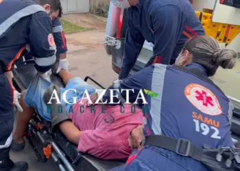 Eletricista sofre descarga elétrica, cai de escada e é levado em estado grave ao PS